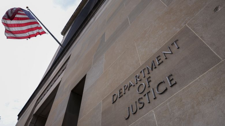 The US Department of Justice is seen on June 20, 2023 in Washington, DC.