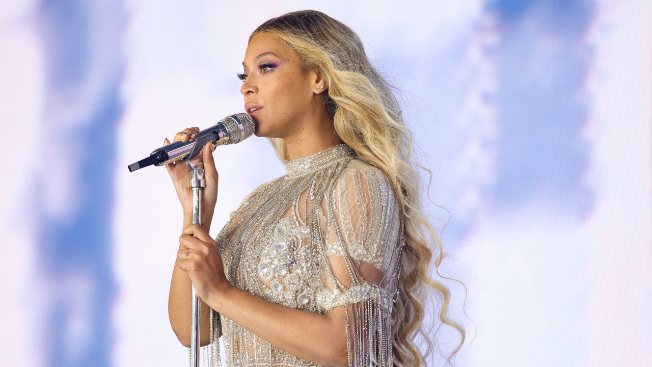 Beyoncé performs onstage on June 27, 2023 in Warsaw, Poland.