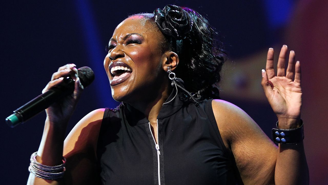 WASHINGTON, DC - AUGUST 17:  Singer Mandisa performs during the Women of Faith Celebrate What Matters concert at Verizon Center on August 17, 2012 in Washington, DC.  (Photo by Paul Morigi/Getty Images)