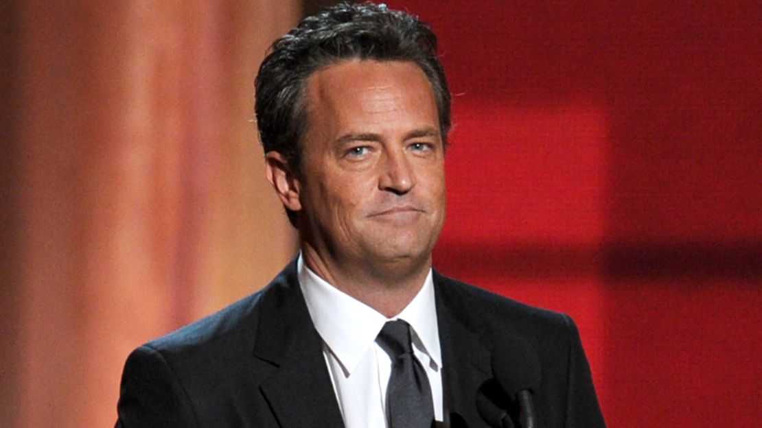 Matthew Perry at the 2012 Primetime Emmy Awards in Los Angeles.