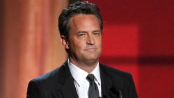 LOS ANGELES, CA - SEPTEMBER 23:  Actor Matthew Perry speaks onstage during the 64th Annual Primetime Emmy Awards at Nokia Theatre L.A. Live on September 23, 2012 in Los Angeles, California.  (Photo by Kevin Winter/Getty Images)