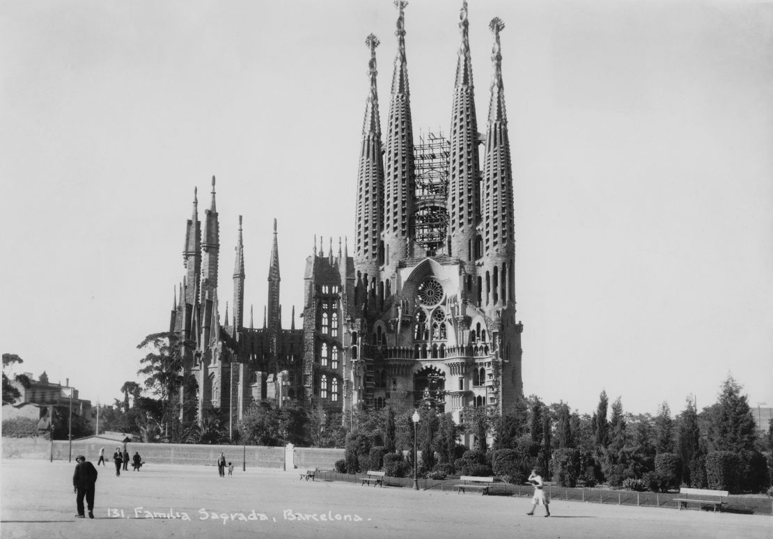 The Sagrada Familia pictured in 1940