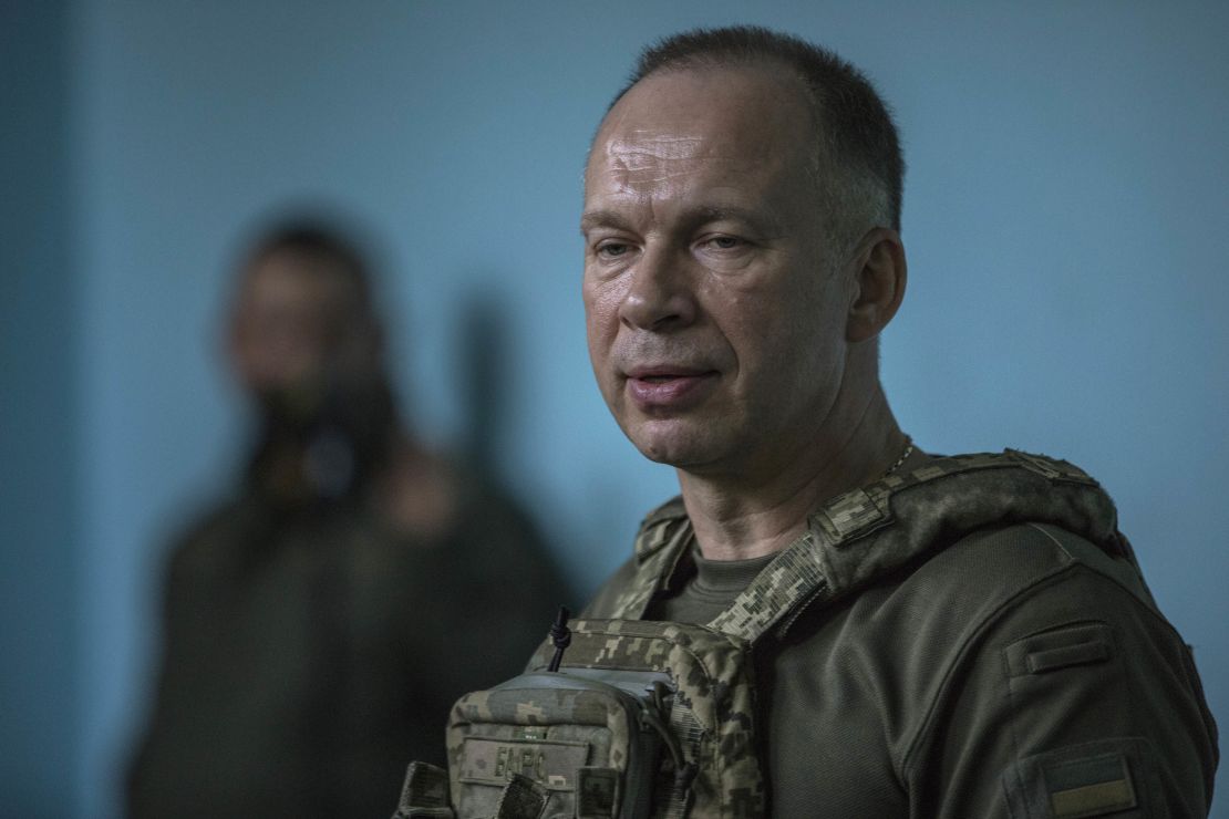 Oleksandr Syrskyi, commander of the Ukrainian Ground Forces, is pictured on July 2, 2023 in Donetsk Oblast, Ukraine.