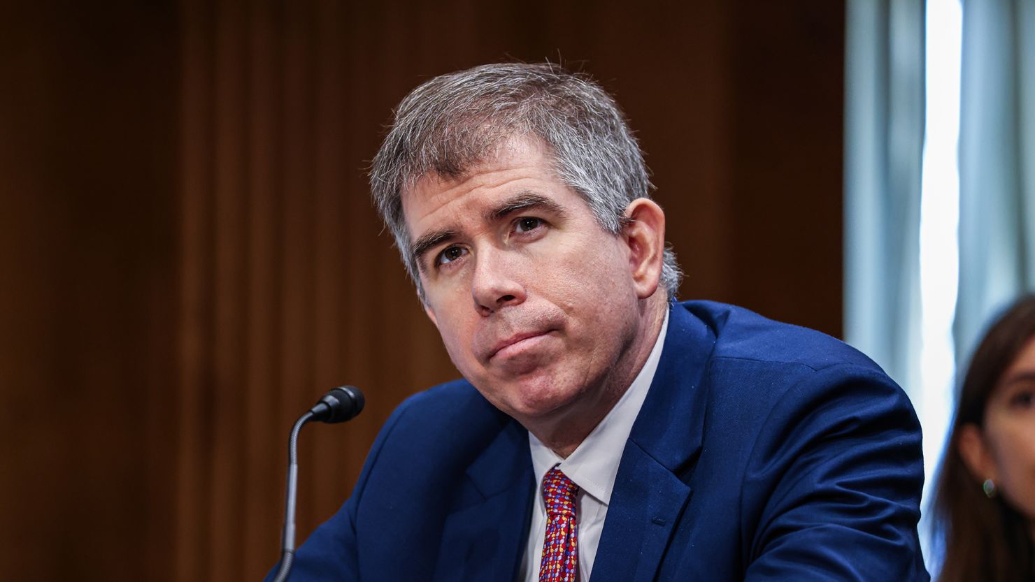 Jay Shambaugh, under secretary for international affairs at the US Department of the Treasury, during a Senate Foreign Relations committee hearing in Washington, DC, US, on Wednesday, July 26, 2023.