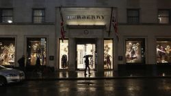 LONDON, ENGLAND - NOVEMBER 26: The decorated Christmas shop windows of the Burberry store on Bond Street on November 26, 2012 in London, England. Many prominent retailers in the capital have produced elaborate festive window displays to entice Christmas shoppers with less than one calendar month remaining before Christmas Day. (Photo by Oli Scarff/Getty Images)