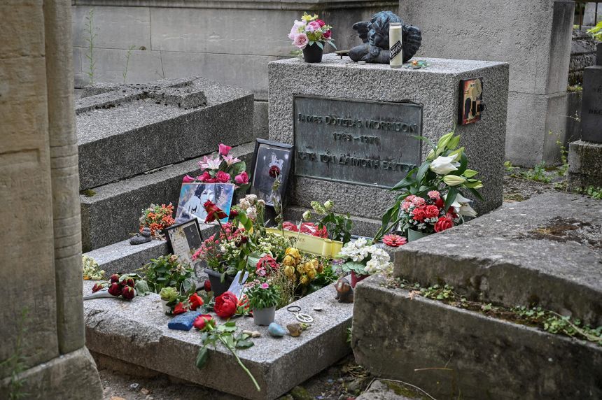 Paris residents can enter lottery to share cemetery space with Jim Morrison and Oscar Wilde