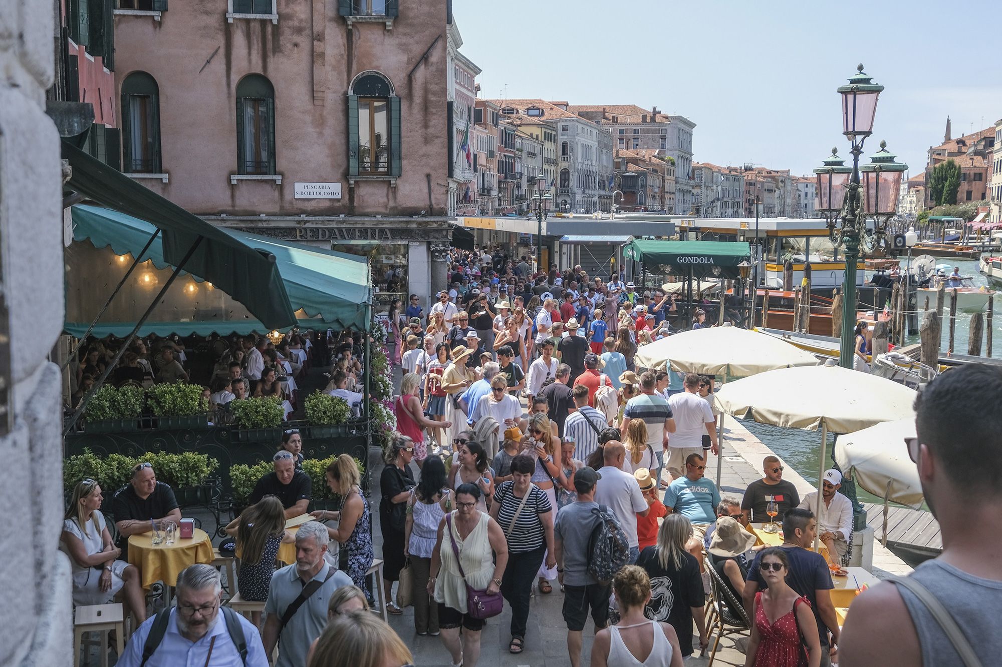Venice struggles with around 30 million visitors per year, dwarfing its sub-50,000 population.