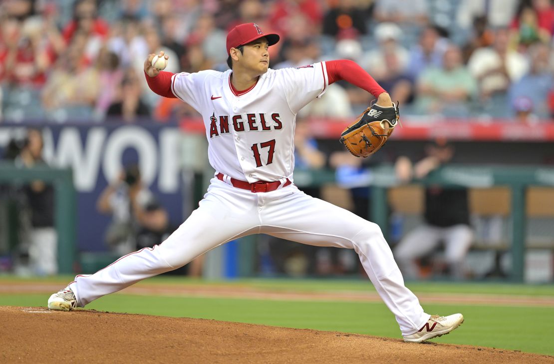 Otani of the Los Angeles Angels at the time will pitch on August 9, 2023.