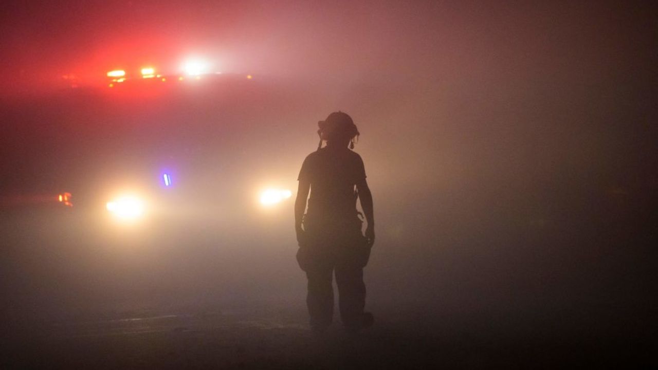 TOPSHOT - Firefighters work on the scene of an explosion in a commercial establishment in San Cristobal, Dominican Republic, on August 14, 2023. At least three people, including a baby, were killed and 39 injured, several of them seriously, in an explosion at a shop in the Dominican Republic's San Cristobal province, authorities announced on August 14.
"We have three dead, 33 people have been admitted to public hospitals and six others to private clinics," Joel Santos, Minister of the Presidency of this Caribbean island, told reporters. (Photo by AFP stringer / AFP) (Photo by AFP STRINGER/AFP via Getty Images)