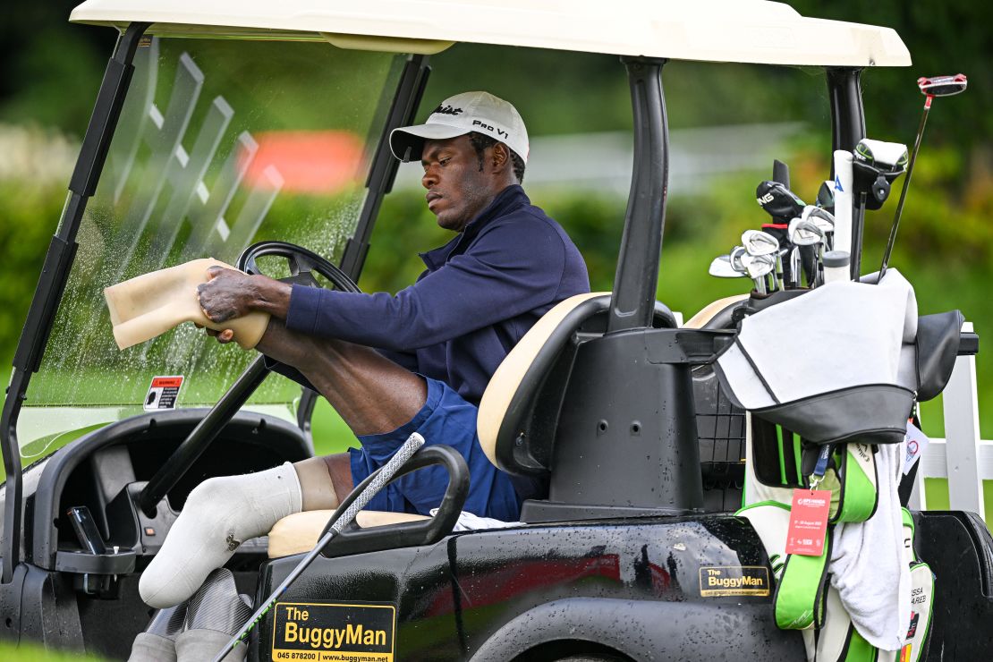 Nlareb prepares to play at the ISPS Handa World Invitational.
