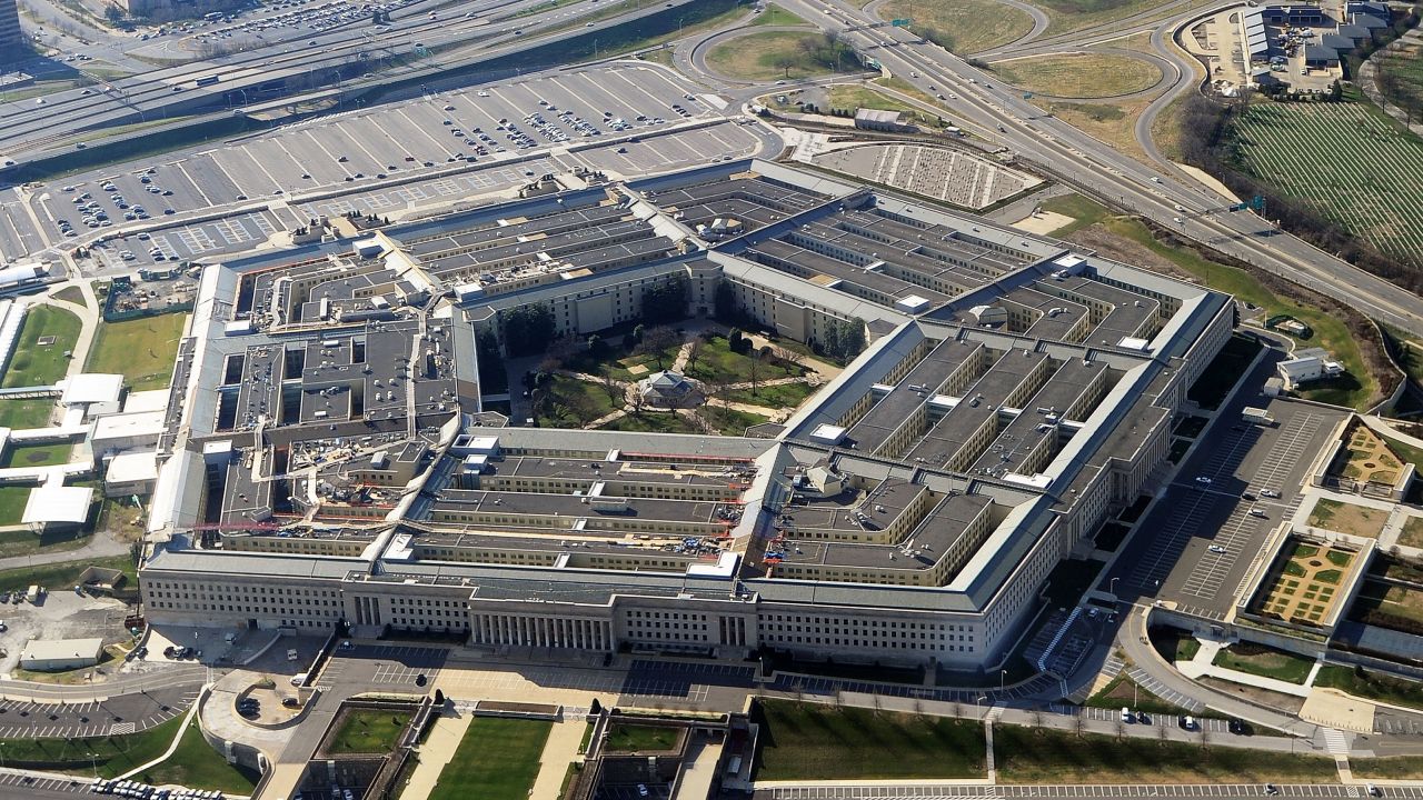This picture taken 26 December 2011 shows the Pentagon building in Washington, DC.  The Pentagon, which is the headquarters of the United States Department of Defense (DOD), is the world's largest office building by floor area, with about 6,500,000 sq ft (600,000 m2), of which 3,700,000 sq ft (340,000 m2) are used as offices.  Approximately 23,000 military and civilian employees and about 3,000 non-defense  personnel work in the Pentagon. AFP PHOTO (Photo by STAFF / AFP) (Photo by STAFF/AFP via Getty Images)