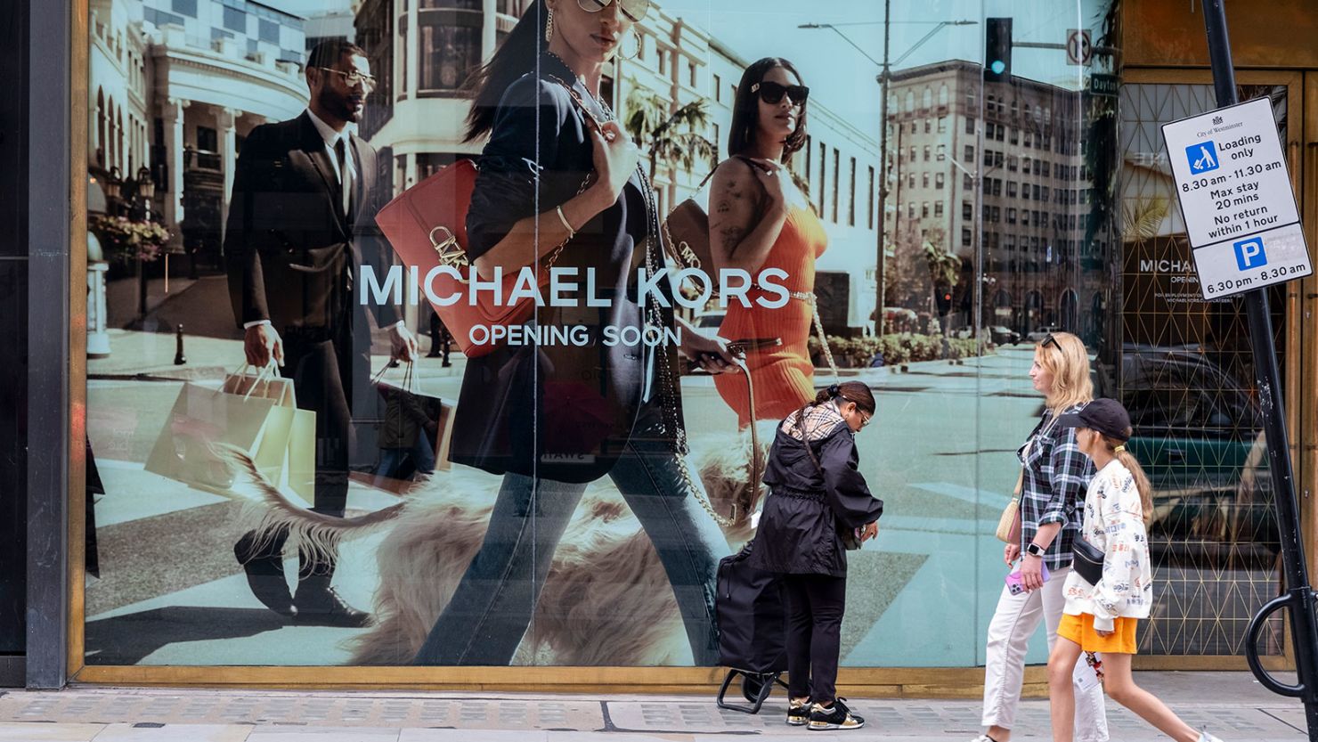 Retail space under refurbishment which will be opening soon as a new Michael Kors store on Bond Street on 14th August 2023 in London, United Kingdom.