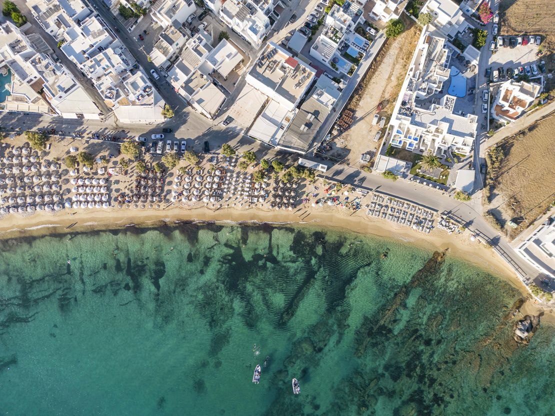 Agios Prokopios, a village on Naxos, Greece. The largest of the Cycaldes Islands, Naxos is struggling with years of low rainfall.