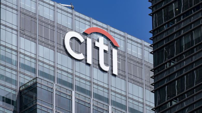 Citibank building in Canada Square, at the heart of Canary Wharf financial district on 15th August 2023 in London, United Kingdom. The Citigroup Centre houses Citigroup's EMEA headquarters. Canary Wharf is an area located near the Isle of Dogs in the London Borough of Tower Hamlets and is defined by the Greater London Authority as being part of London's central business district. Along with the City of London, it constitutes one of the main financial centres in the United Kingdom and the world, containing many high-rise buildings including the third-tallest in the UK, One Canada Square. (photo by Mike Kemp/In Pictures via Getty Images)