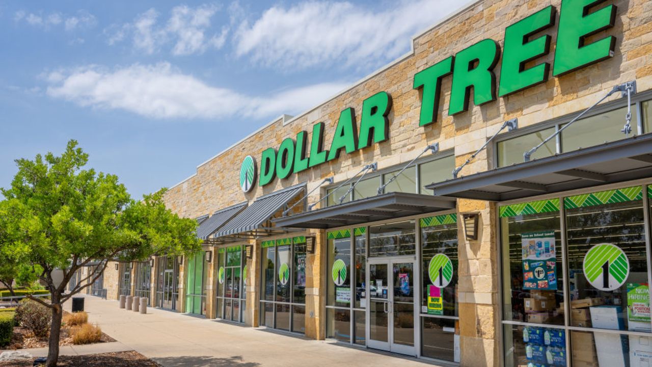 AUSTIN, TEXAS - AUGUST 24: A Dollar Tree convenient store is seen on August 24, 2023 in Austin, Texas. Dollar Tree surpassed Wall Street's fiscal second-quarter earnings, but dropped in shares as the company has reported that consumers are spending mostly on food an household essentials.  (Photo by Brandon Bell/Getty Images)