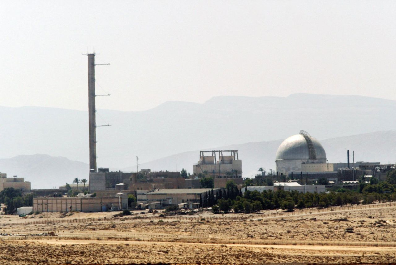 The Dimona nuclear power plant in southern Israel, as seen in September 2002.
