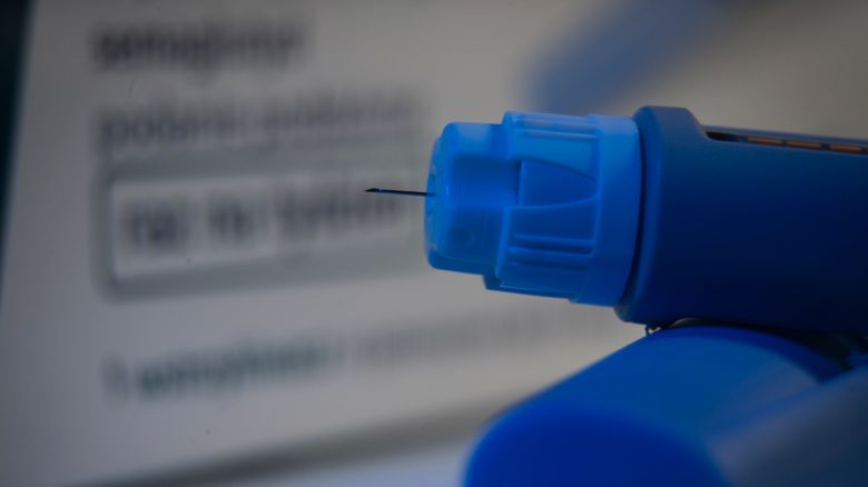 An Ozempic needle injection pen is seen in Poland on September 3, 2023.