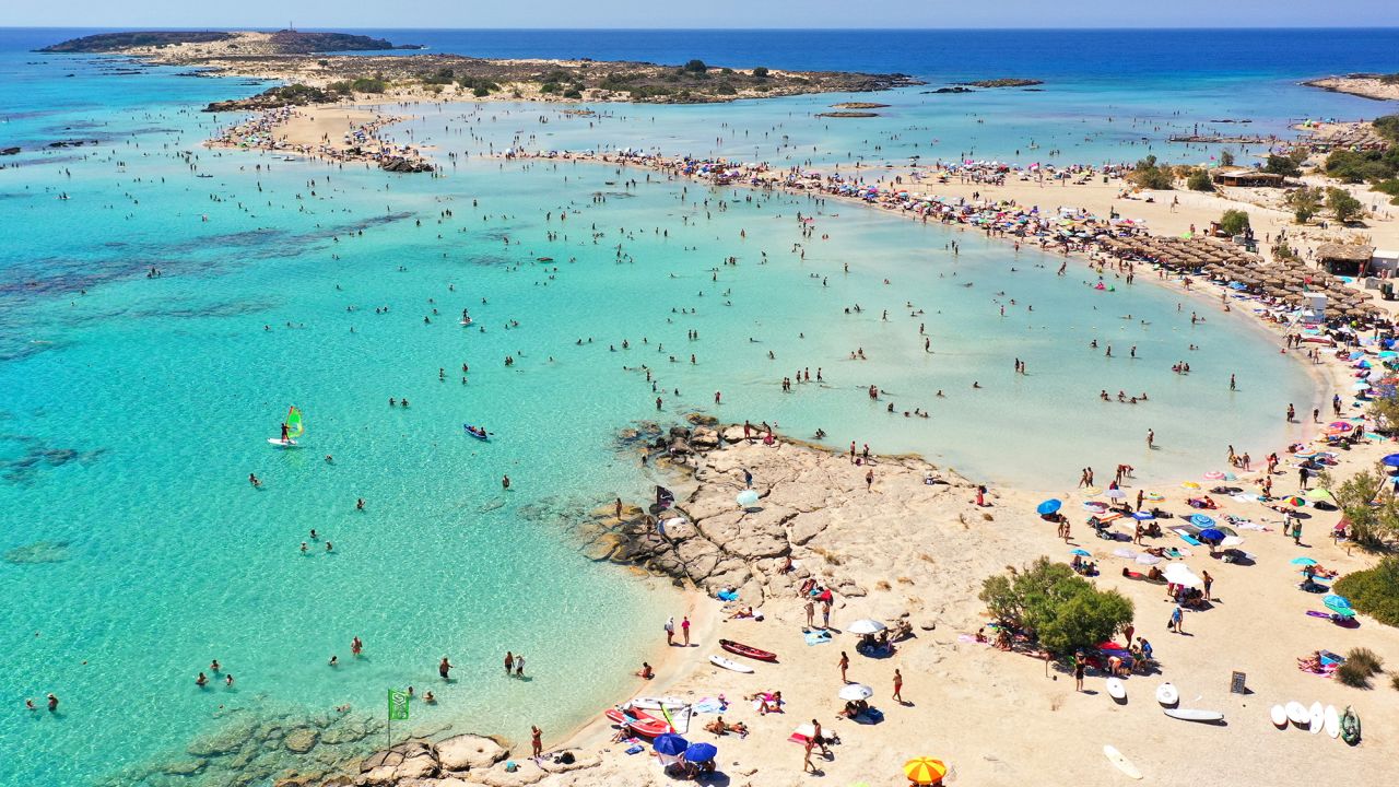 <strong>1. Elafonissi Beach, Crete, Greece. </strong>Pink sand and crystal-clear water are just two of the selling points of this stunning stretch of coastline.