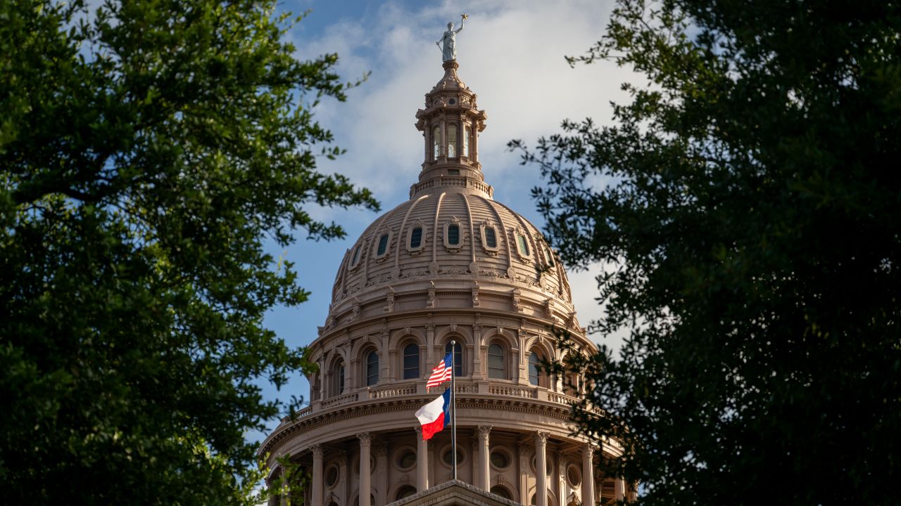 The exterior of the Texas State Capitol is seen on September 05, 2023 in Austin, Texas.