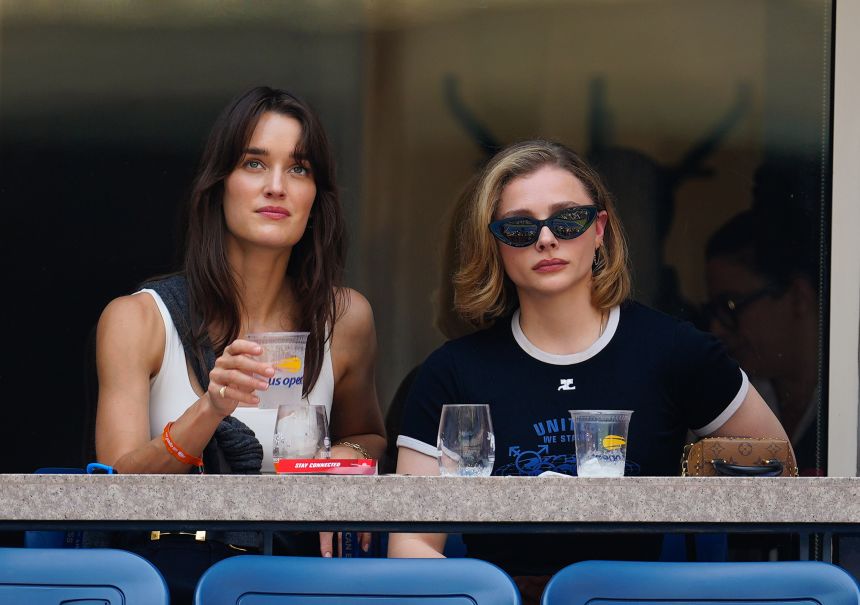 Kate Harrison (left) and Chloe Grace Moretz (right) pictured in New York City in September 2023.