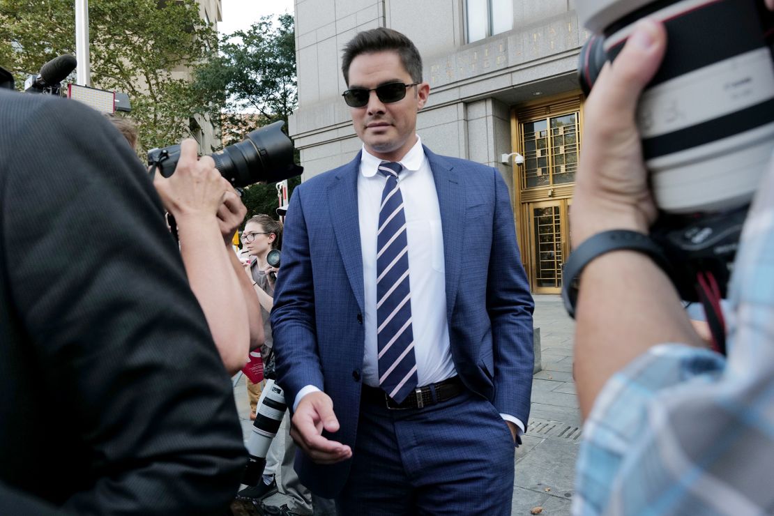 Ryan Salame leaves court in Manhattan after pleading guilty to criminal charges in September 2023.