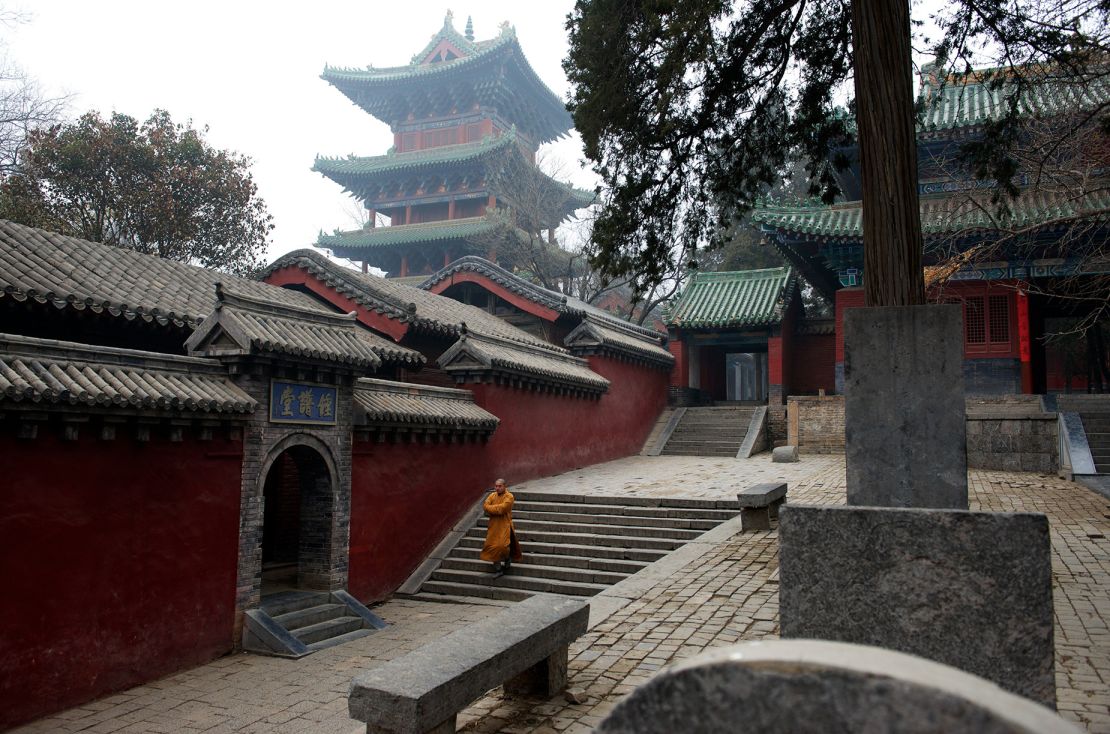 Shaolin Monastery or Shaolin Temple, a Chan Buddhist temple on Mount Song in Dengfeng, Zhengzhou..