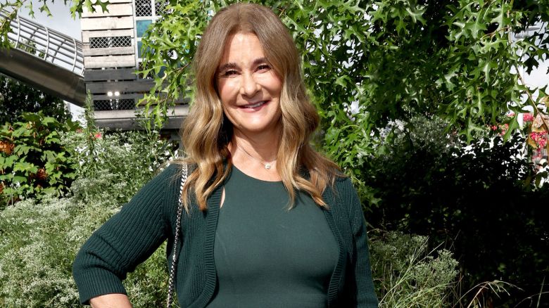 BROOKLYN, NEW YORK - SEPTEMBER 11: Melinda Gates attends the Michael Kors Collection Spring/Summer 2024 Runway Show at Domino Park on September 11, 2023 in Brooklyn, New York. (Photo by Jamie McCarthy/Getty Images for Michael Kors)