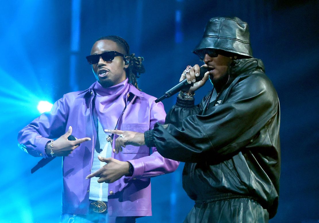 Metro Boomin and Future perform during the 2023 MTV Video Music Awards in Newark, New Jersey.