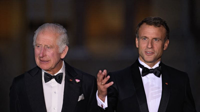 King Charles to emphasize bonds between UK and France as he welcomes Macron in first European state visit since Brexit