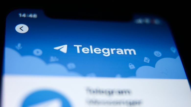 Telegram icon displayed on a phone screen is seen in this illustration photo taken in Krakow, Poland on September 26, 2023.