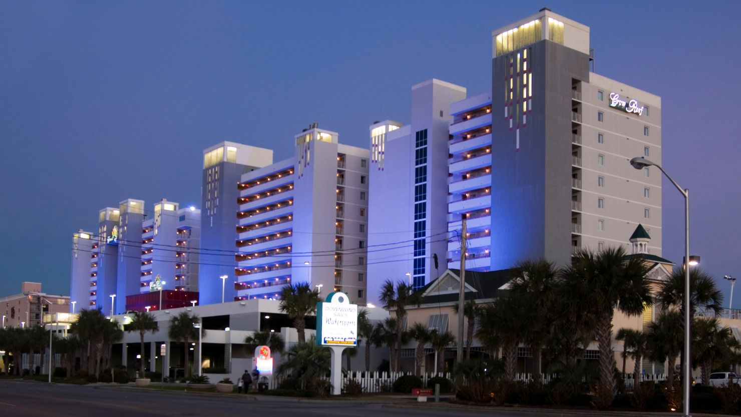 Crown Reef resort and hotel at South Myrtle Beach, South Carolina.