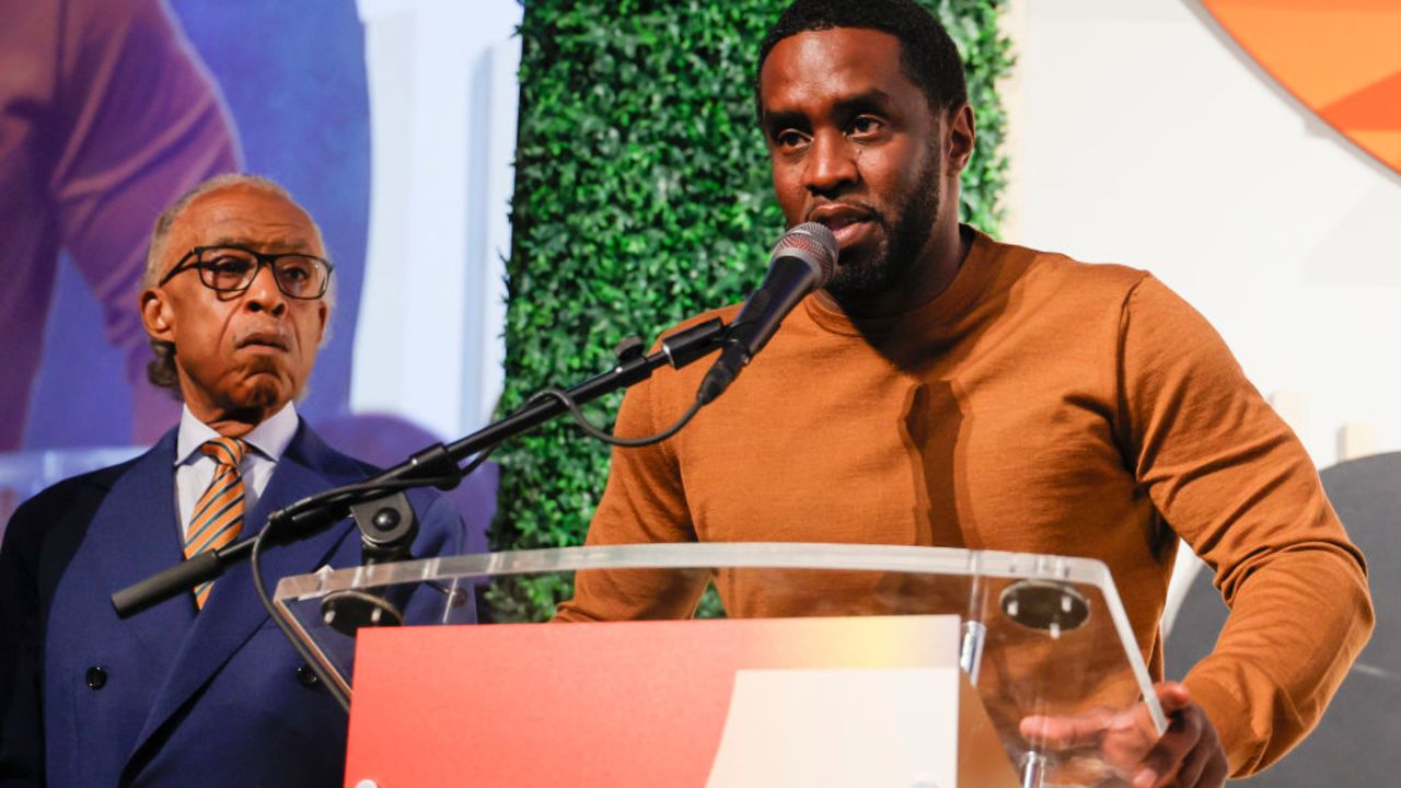 WASHINGTON, DC - SEPTEMBER 21: Sean "Diddy" Combs speaks during the Congressional Black Caucus Foundation Annual Legislative Conference National Town Hall on September 21, 2023 in Washington, DC. (Photo by Jemal Countess/Getty Images for Congressional Black Caucus Foundation)