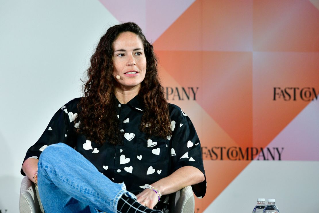 Sue Bird speaking at the Fast Company Innovation Festival on September 21, 2023, in New York City.