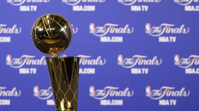 MIAMI, FL - JUNE 20:  The Larry O'Brien Championship Trophy is seen before Game Seven of the 2013 NBA Finals between the Miami Heat and the San Antonio Spurs at AmericanAirlines Arena on June 20, 2013 in Miami, Florida. NOTE TO :  expressly acknowledges and agrees that, by ing and or using this photograph,  is consenting to the  and conditions of the Getty Images License Agreement.  (Photo by Mike Ehrmann/Getty Images)