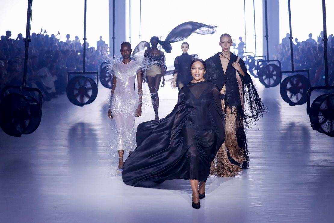 Mugler's latest collection (modeled by Angela Bassett and other famous faces, among others) drew inspiration from sea creatures.