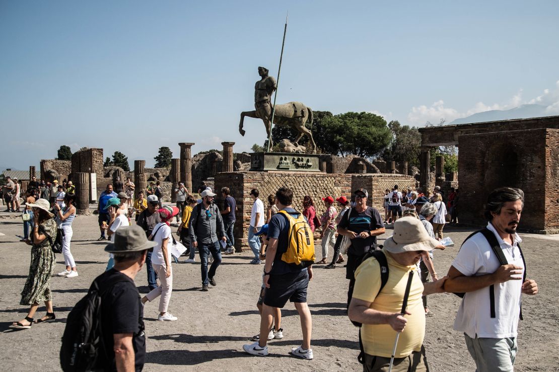 Destroyed by the eruption of Mount Vesuvius in 79 AD, Pompeii is now one of Italy's most popular – and fragile – tourist attractions.