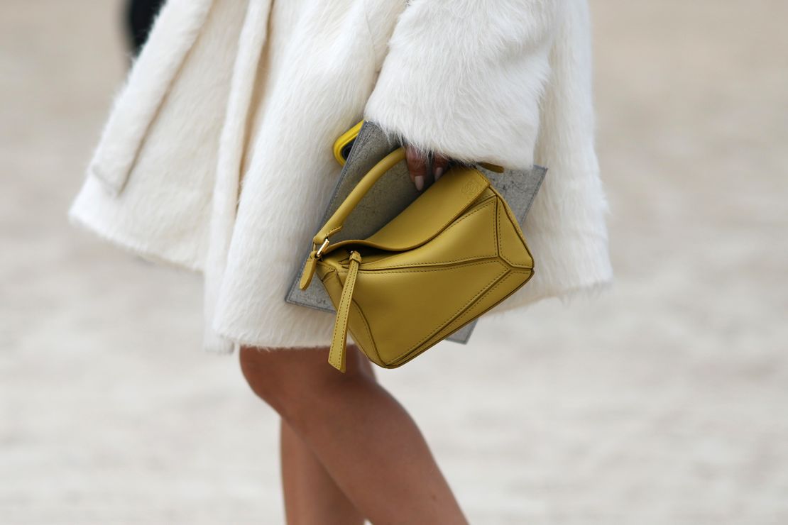 Among Anderson's biggest hits at Loewe was the Puzzle bag...