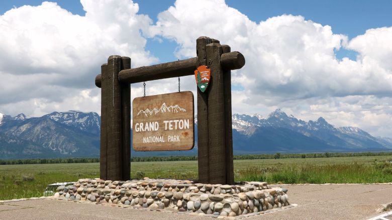 June 29, 2023, Grand Teton National Park is a 310,000 acre park in northwestern Wyoming bordering Idaho to its west and Yellowstone National Park to its north. This entry point is north of Jackson Wyoming on US Highway 89. (Photo by: Don and Melinda Crawford/UCG/Universal Images Group via Getty Images)