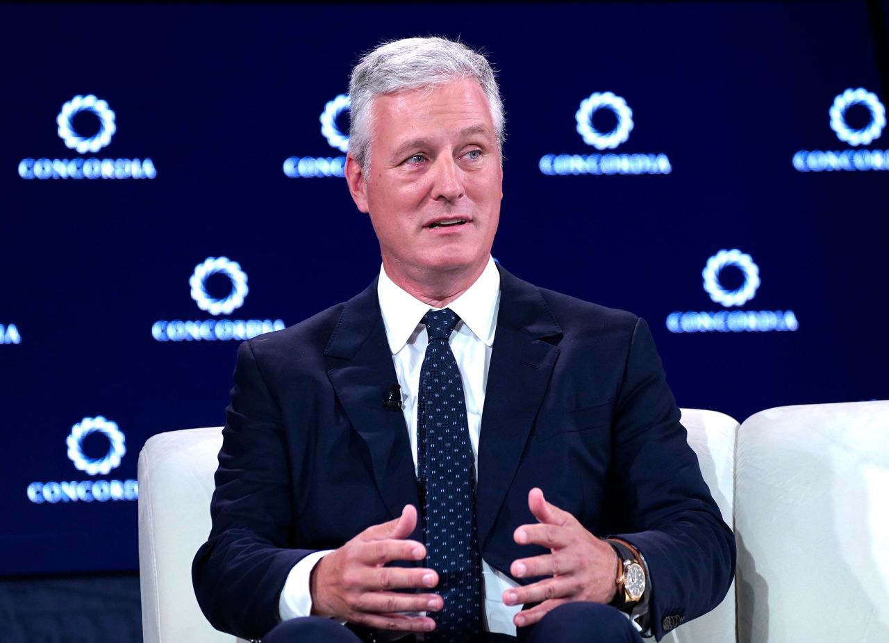 Robert O'Brien speaks during the the 2023 Concordia Annual Summit at Sheraton New York on September 19, 2023 in New York City.