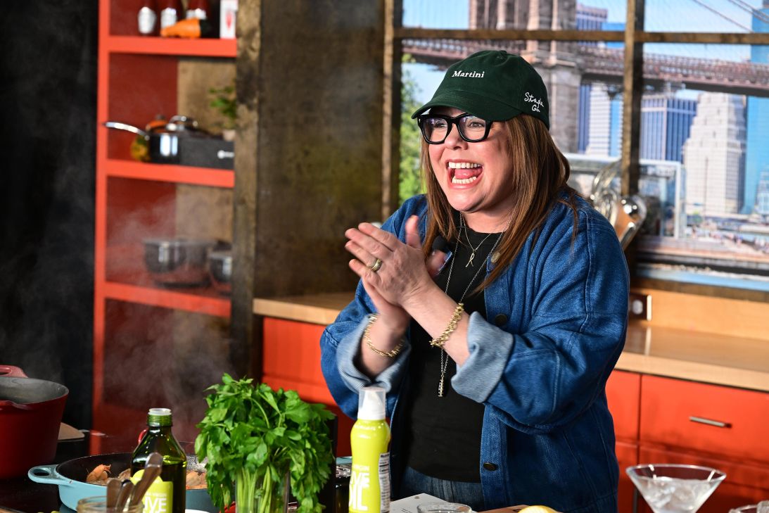 Rachael Ray gives a culinary demonstration during the Food Network New York City Wine & Food Festival on October 15, 2023 in New York City.