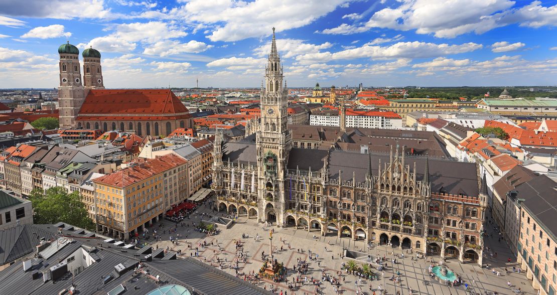 For some Americans, living in Germany (with Munich pictured here) is free of some small stresses they felt in the United States.