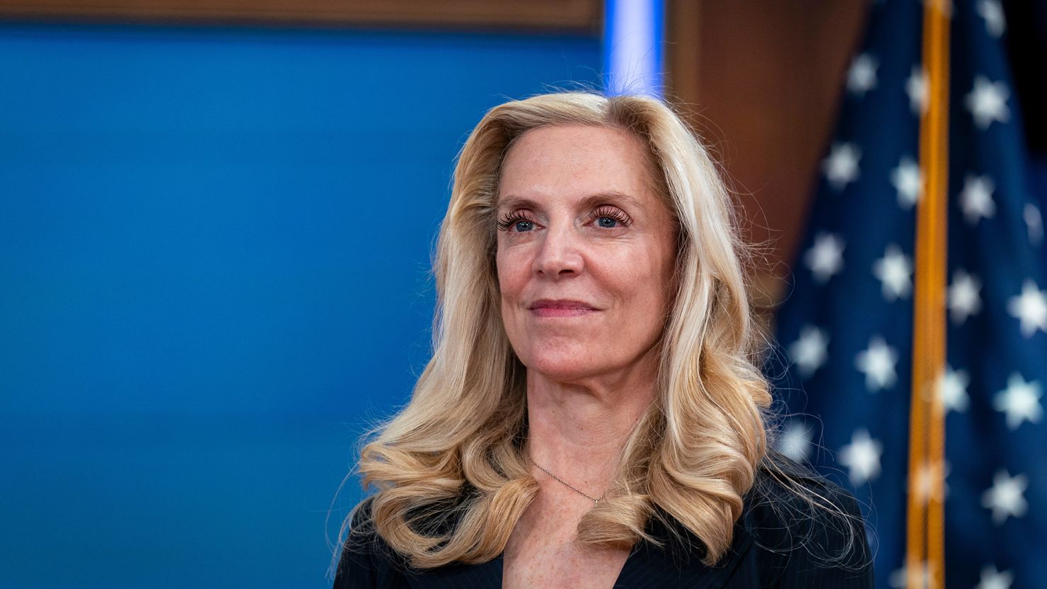 Lael Brainard, director of the National Economic Council at the Eisenhower Executive Office Building in Washington, DC, on Monday, Oct. 23, 2023.