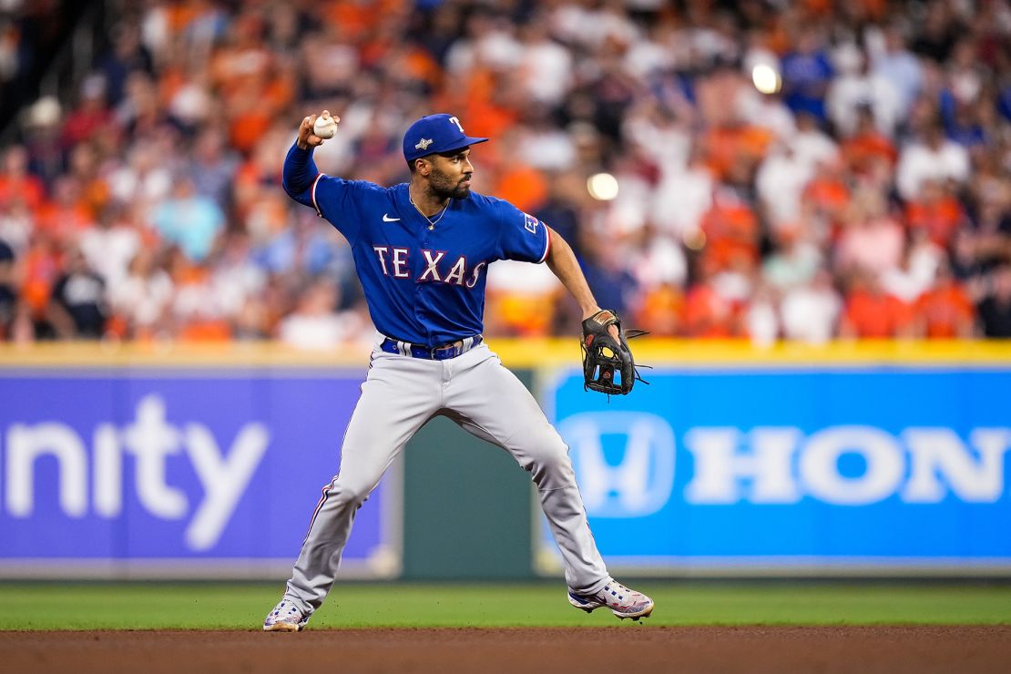 The MassMutual sign is shown before a game between the Texas Rangers  News Photo - Getty Images