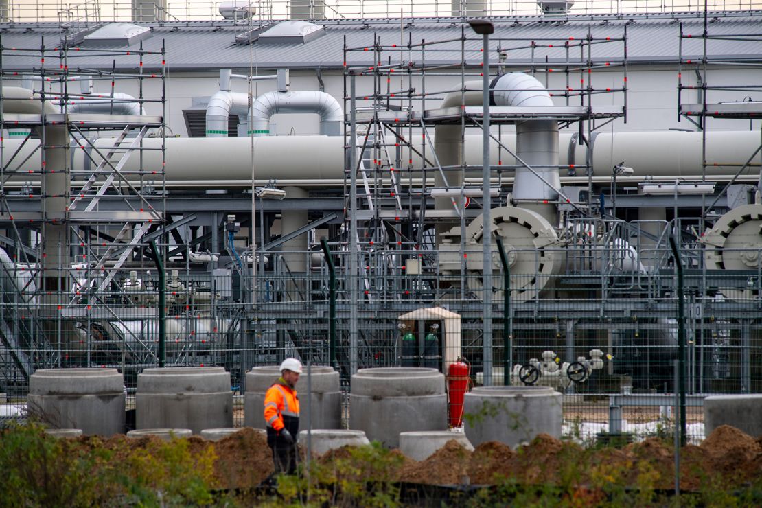A natural gas pipeline in the northeast of Germany. The country's vast manufacturing sector has been hard-hit by soaring energy prices as a result of the Ukraine war.