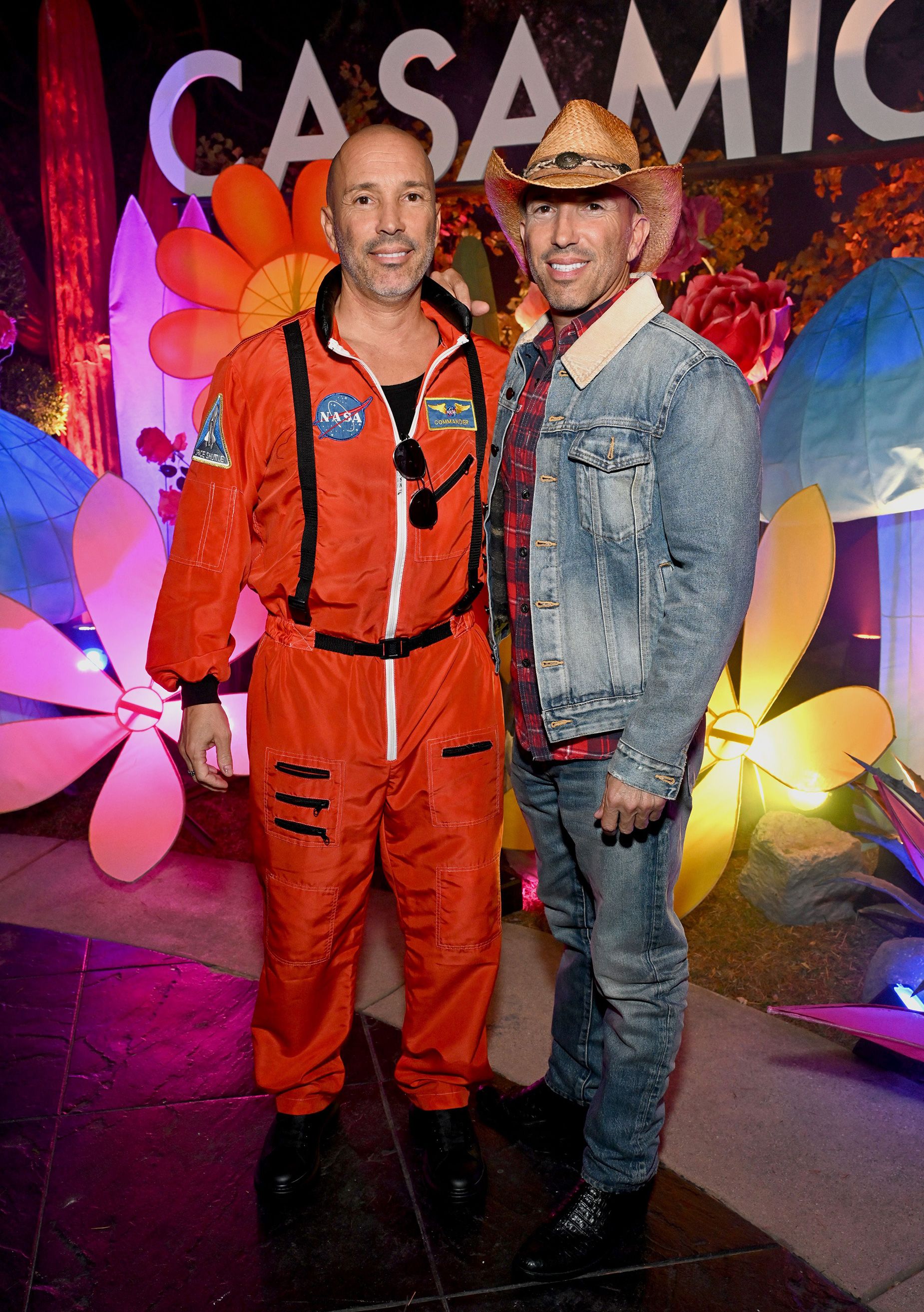 "Selling Sunset" brothers Brett and Jason Oppenheim wore astronaut and cowboy outfits.
