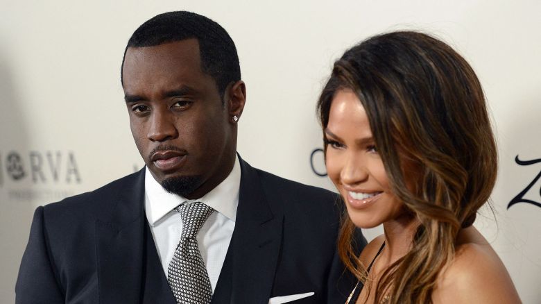 Sean "Diddy" Combs with Cassie Ventura attend the premiere of 'The Perfect Match' at the Arclight Theatre in Los Angeles on March 7, 2016.