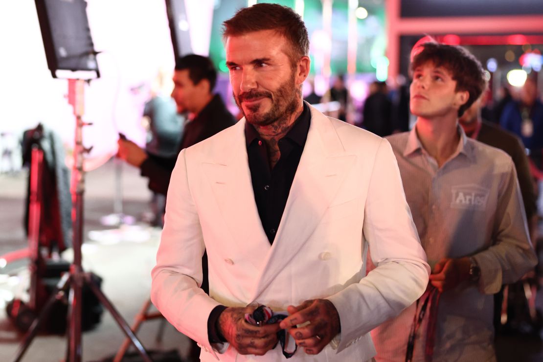 David Beckham was one of the stars in attendance.