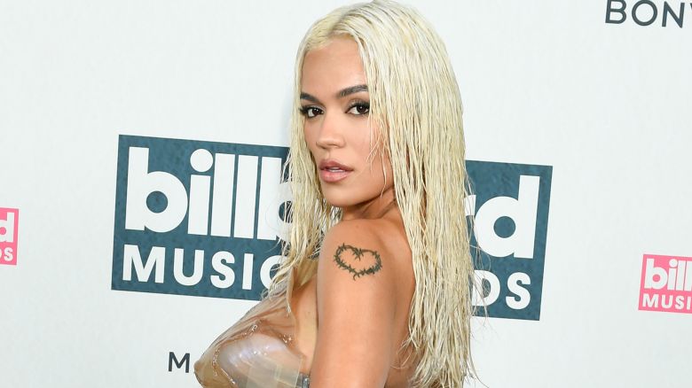 Karol G at the 2023 Billboard Music Awards at Line 204 in Los Angeles, California. The show will air on November 19, 2023 on BBMAs.watch. (Photo by Gilbert Flores/Penske Media via Getty Images)
