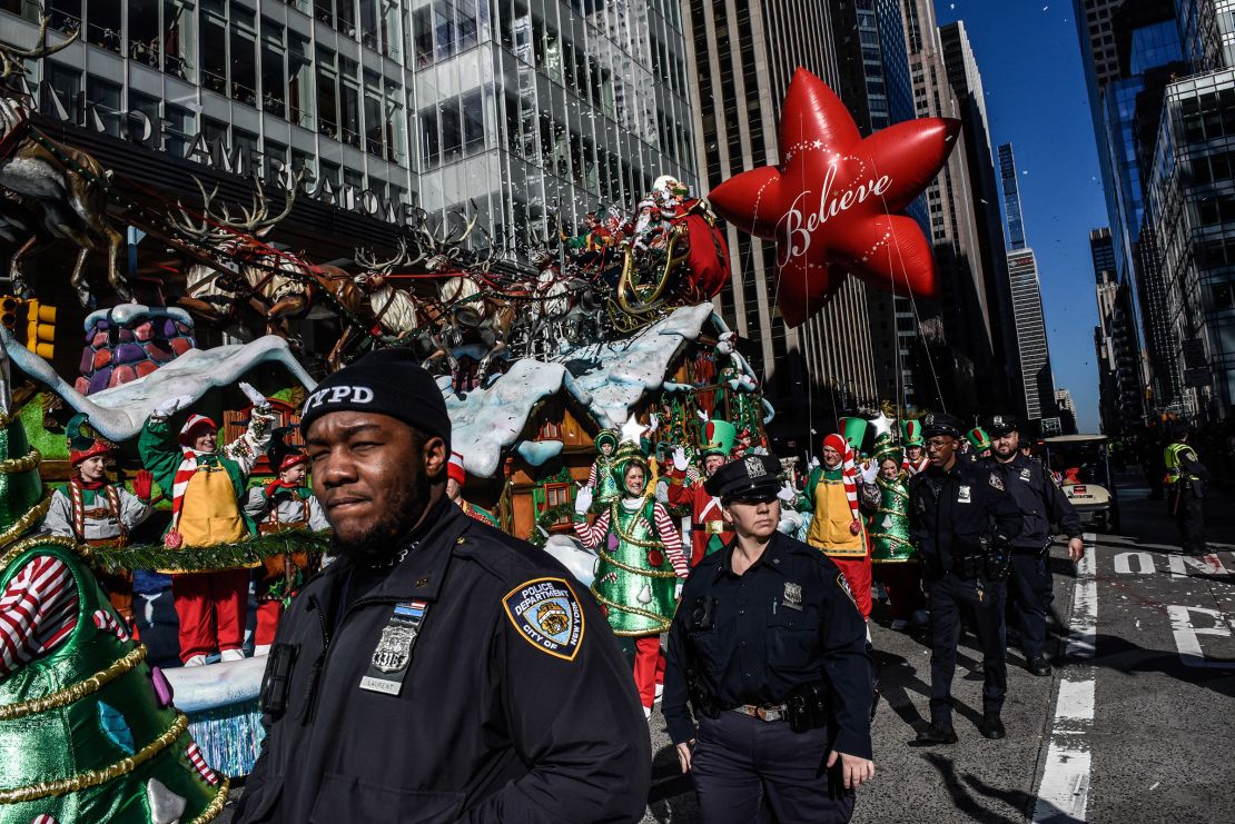 Macy's annual Thanksgiving Day Parade in New York City, November 2023. The famous parade has happened since 1924.