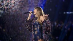 Taylor Swift performs onstage during "Taylor Swift | The Eras Tour" at Allianz Parque on November 24, 2023 in Sao Paulo, Brazil.